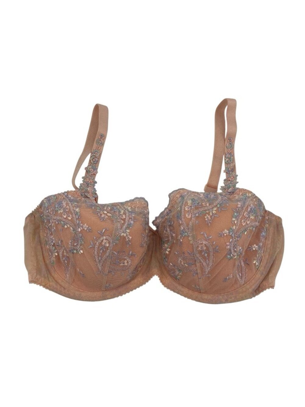 Prima Donna Size 34D Alalia Full Cup Balcony Bra Lace Embroidered